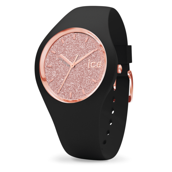 Ice Glitter - Black Rose-Gold