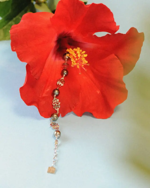 Faites fleurir l’éclat à votre poignet.

@izab.official imagine un jardin en miniature : cinq feuilles en argent rhodié, deux diamants délicats et cinq perles de Tahiti aux teintes naturelles. Le bracelet Flore mêle naturel et préciosité, pour une élégance florale et poétique.

#braceletflore #perledetahiti #izabbijoux #BijouterieChristianMas #Annemasse